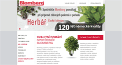 Desktop Screenshot of blomberg.cz